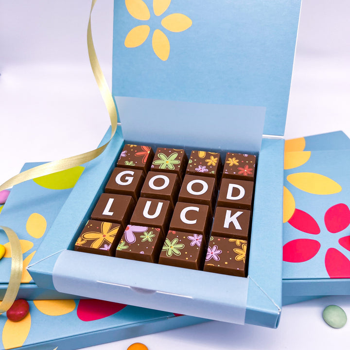 Personalised Good Luck Chocolates