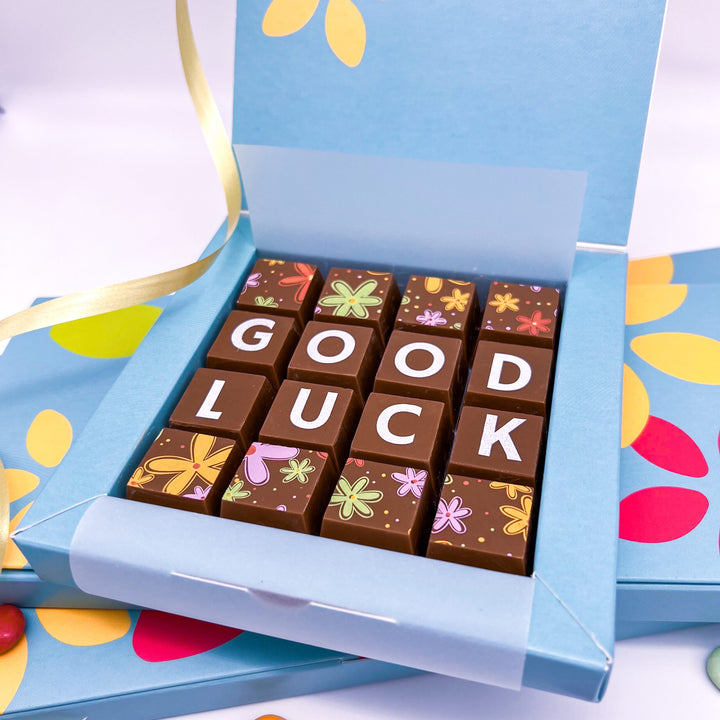 Personalised Good Luck Chocolates