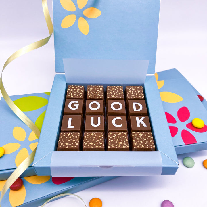 Personalised Good Luck Chocolates