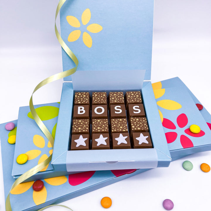 Personalised Chocolate Message for the Boss