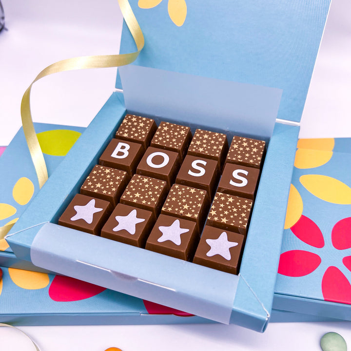 Personalised Chocolate Message for the Boss