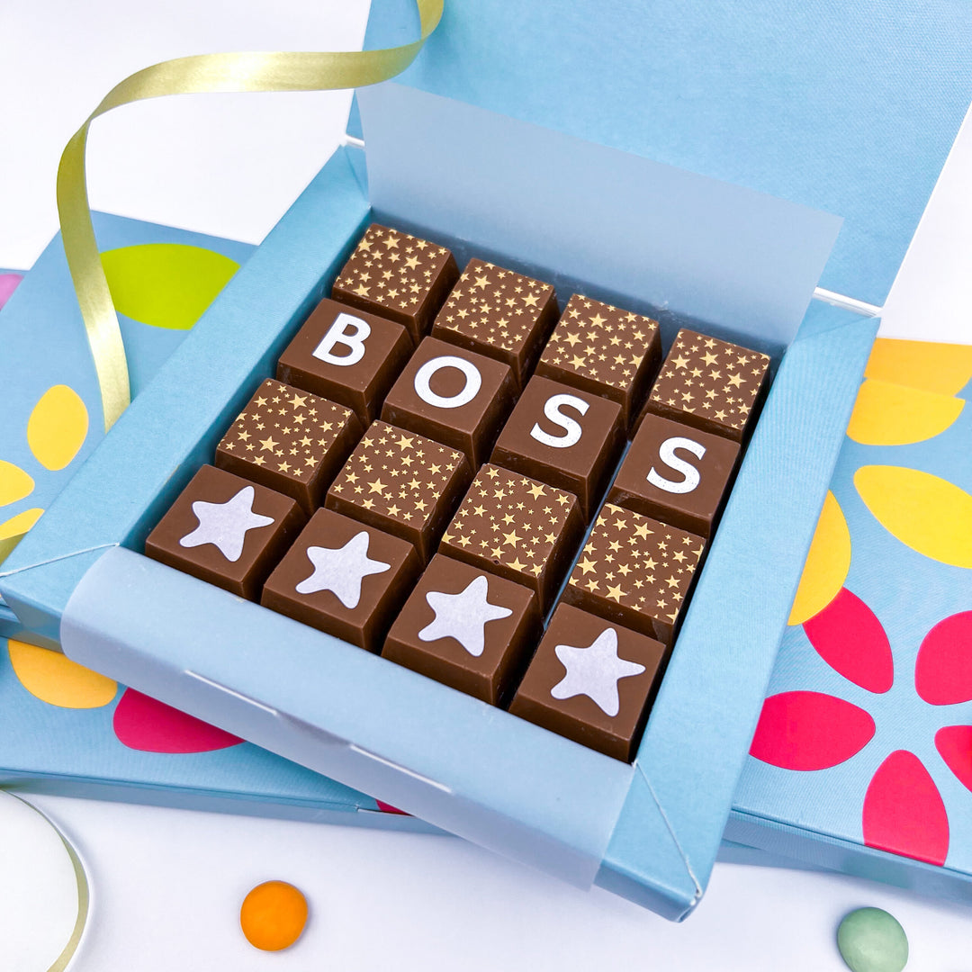Personalised Chocolate Message for the Boss