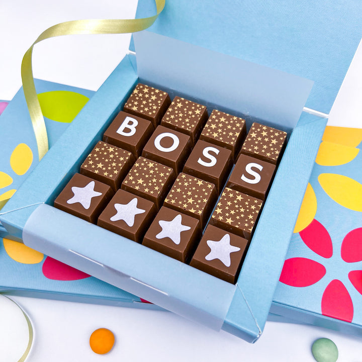 Personalised Chocolate Message for the Boss