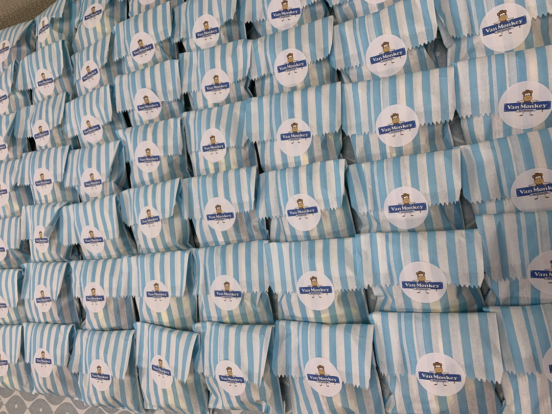 Colourful Personalised Party Sweet Bags