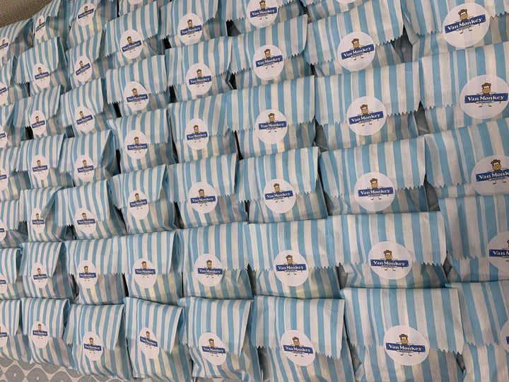 Colourful Personalised Party Sweet Bags