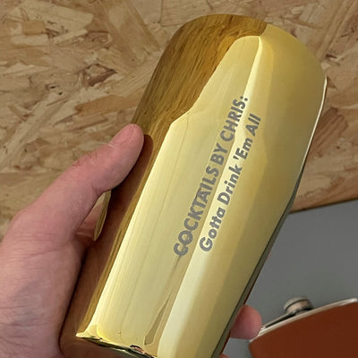 Gleaming Gold Cocktail Mixer
