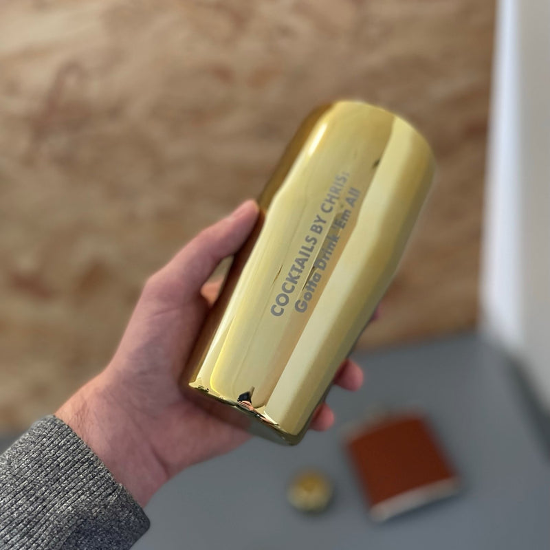 Gleaming Gold Cocktail Mixer