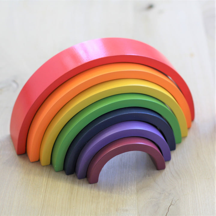 Rainbow Wooden Building Blocks