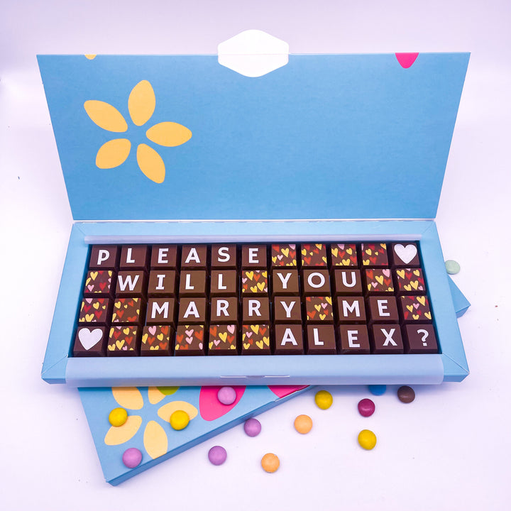 Personalised Marry Me Chocolate Proposal Gift