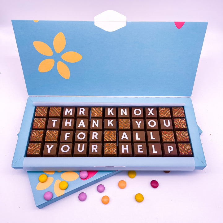 Personalised Belgian Chocolate Message Box