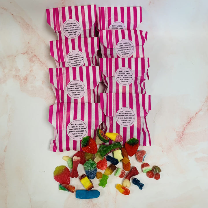 Colourful Personalised Party Sweet Bags