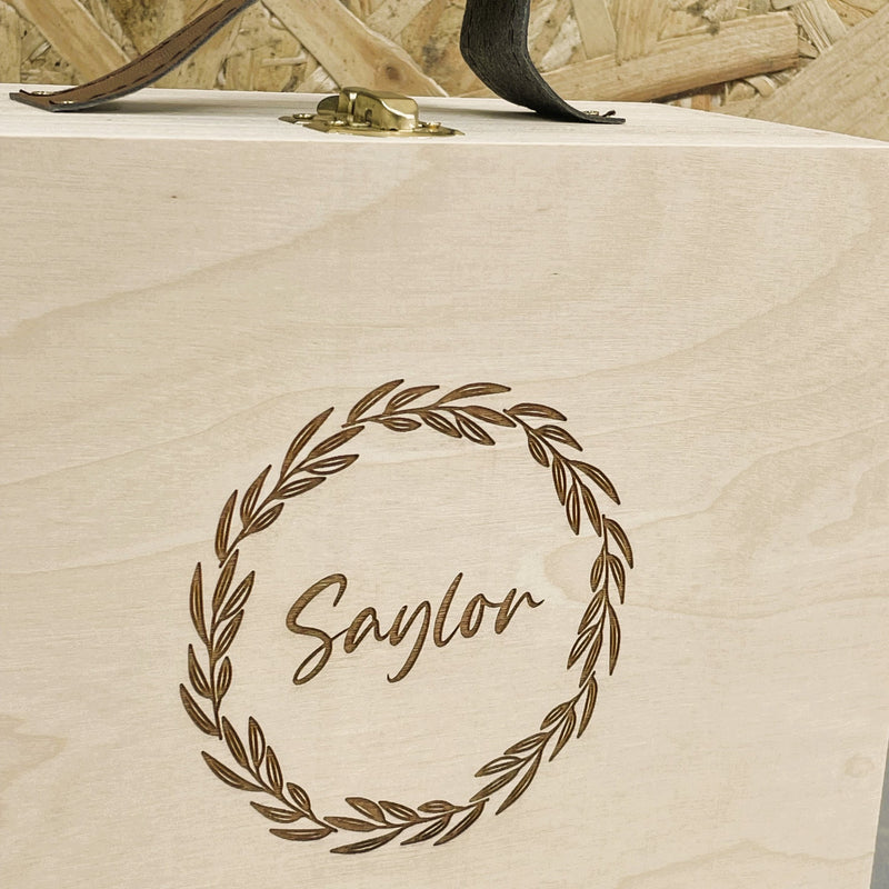 Personalised Wooden Briefcase