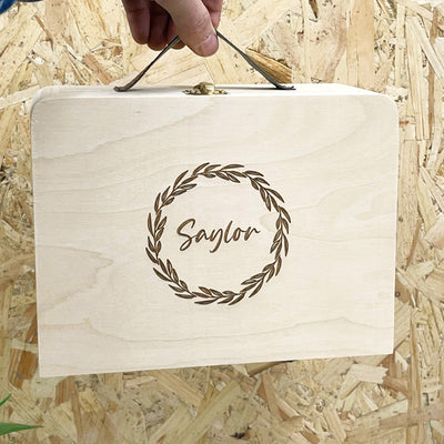 Personalised Wooden Briefcase
