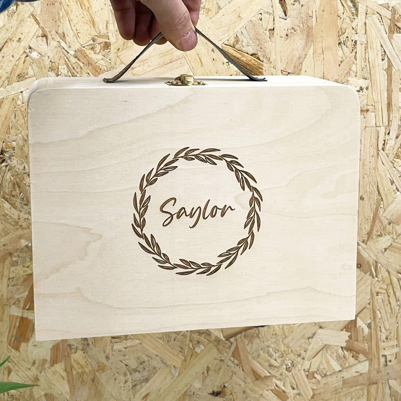 Personalised Wooden Briefcase