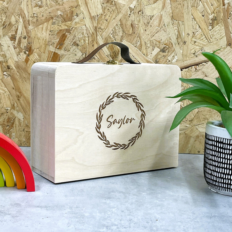 Personalised Wooden Briefcase