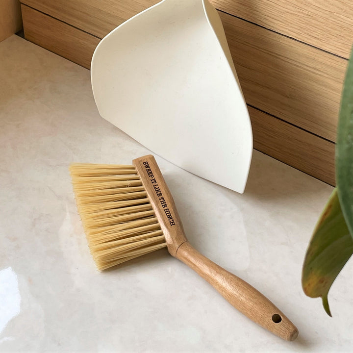 Personalised Bamboo Dustpan and Brush Set
