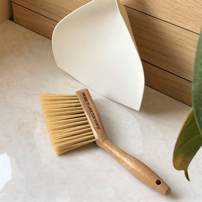 Personalised Bamboo Dustpan and Brush Set