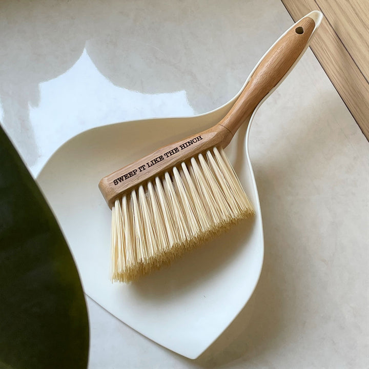 Personalised Bamboo Dustpan and Brush Set