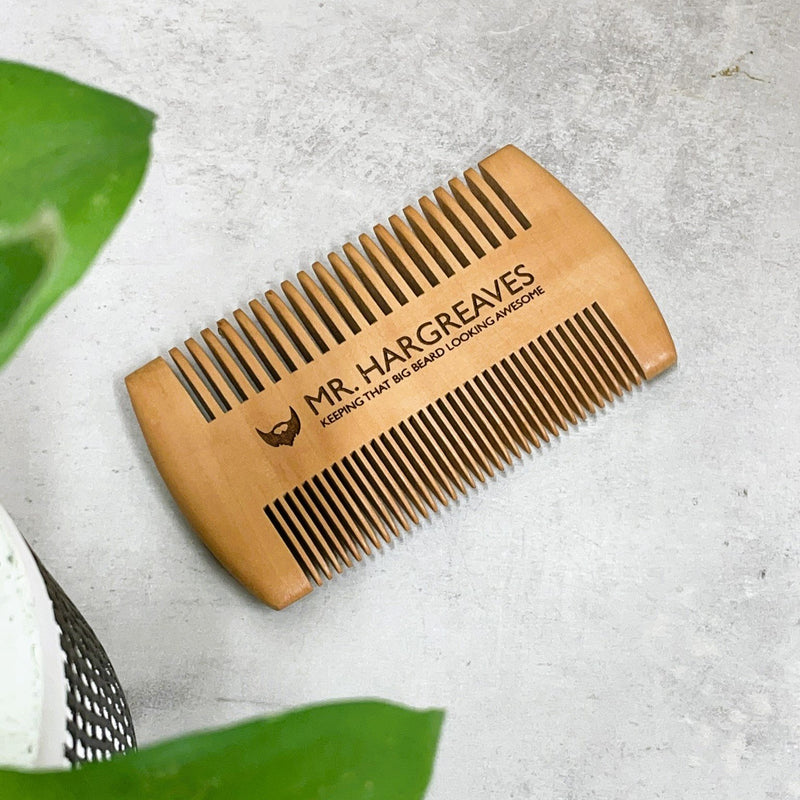 Wooden Beard Comb