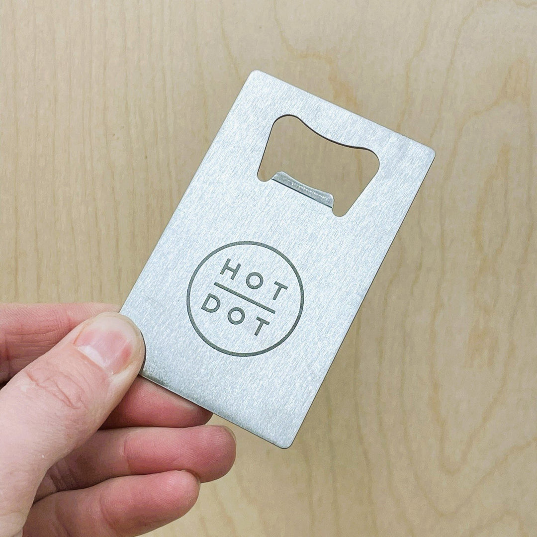 Personalised Flat Metal Bottle Opener