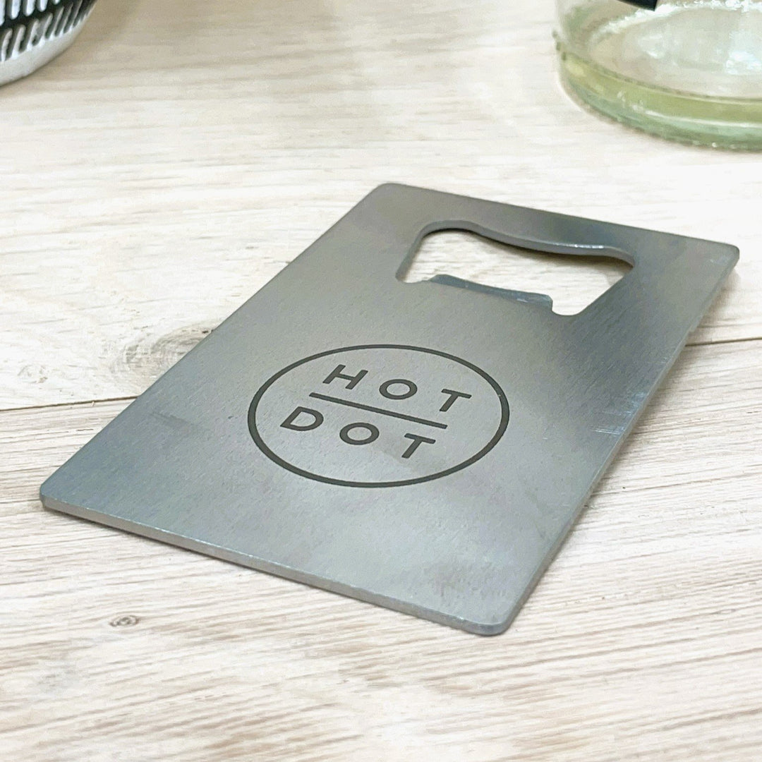 Personalised Flat Metal Bottle Opener