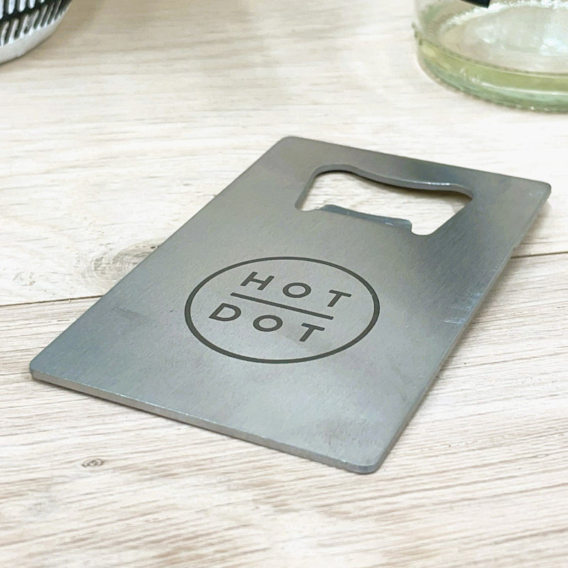 Personalised Flat Metal Bottle Opener
