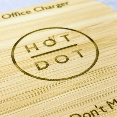 Personalised Wooden Wireless Phone Charger