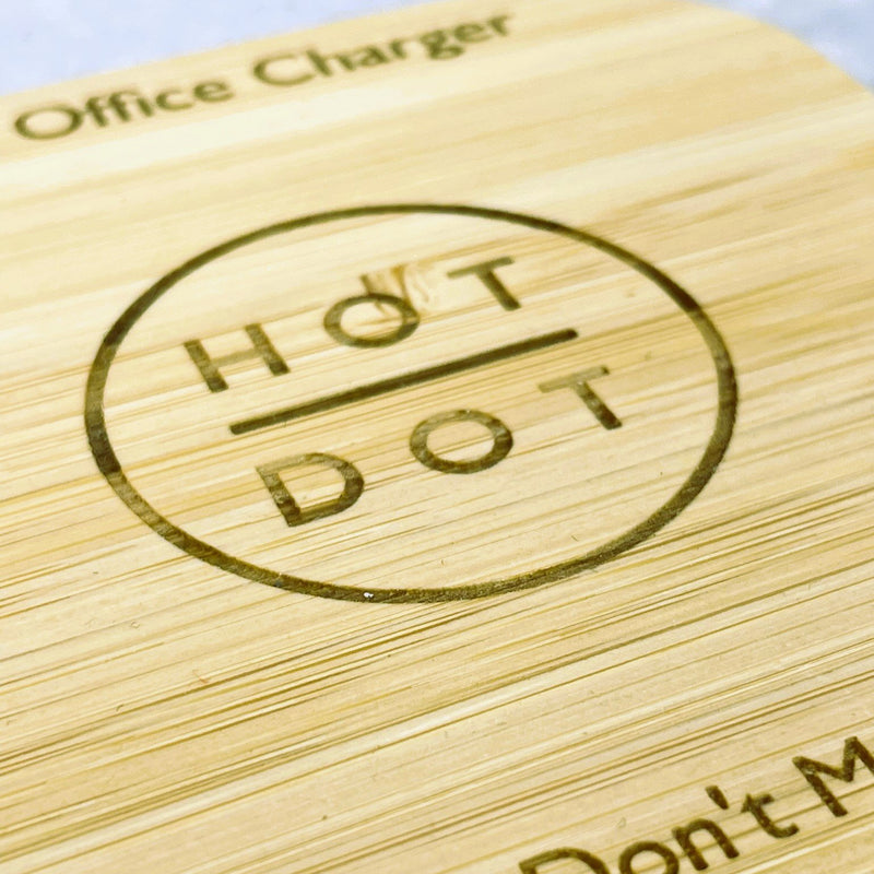 Personalised Wooden Wireless Phone Charger