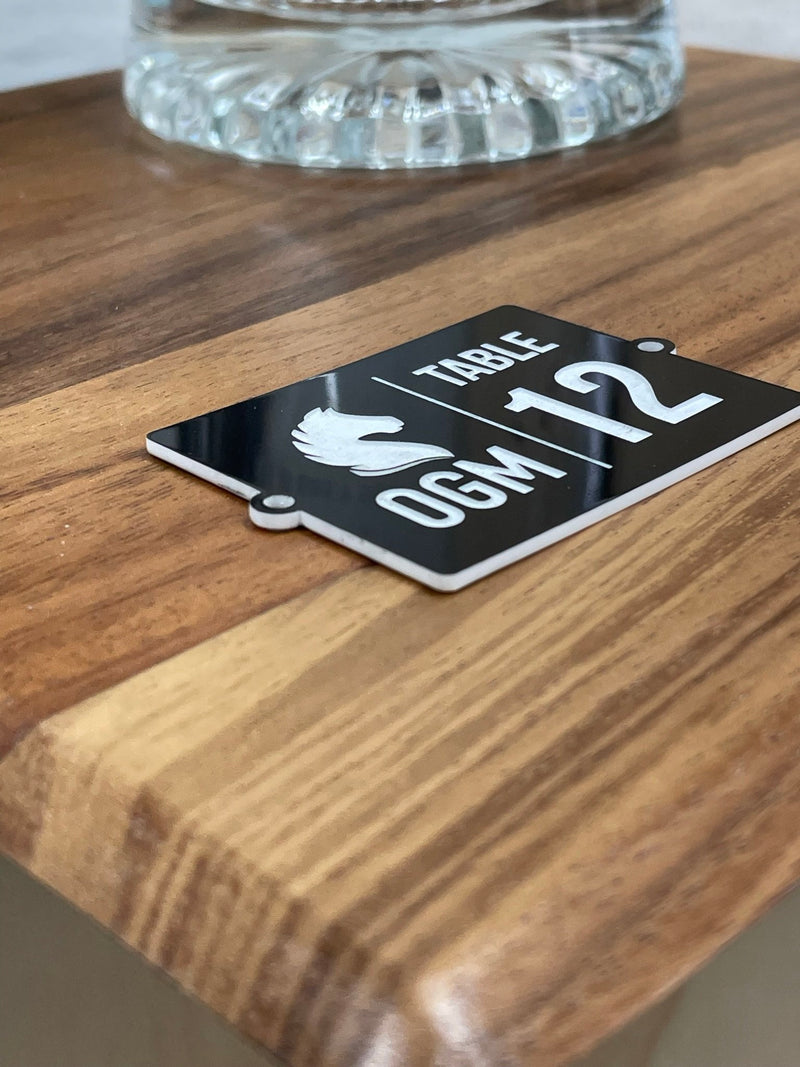 Chic Branded Table Numbers