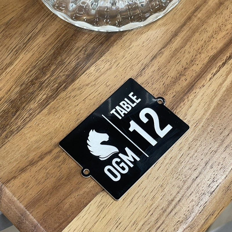 Chic Branded Table Numbers