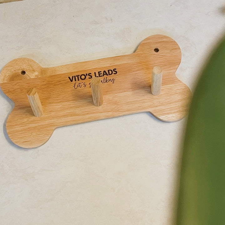 Pawesome Wooden Dog Lead Holder
