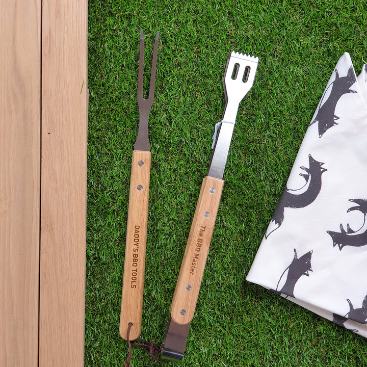 Personalised BBQ Utensils Set