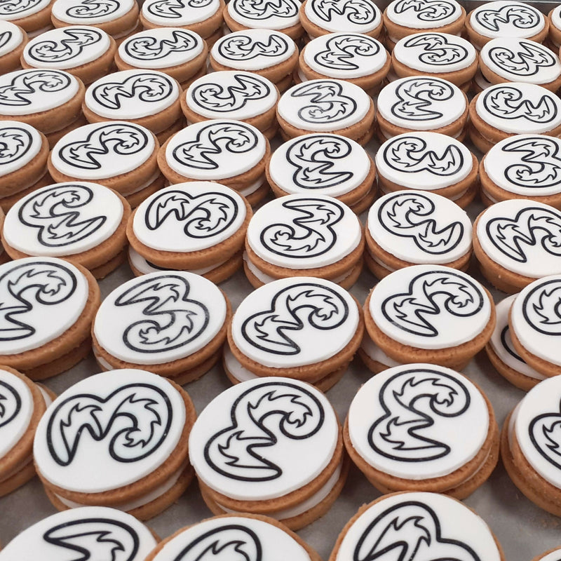 Delicious 8cm round Logo Branded Shortbread