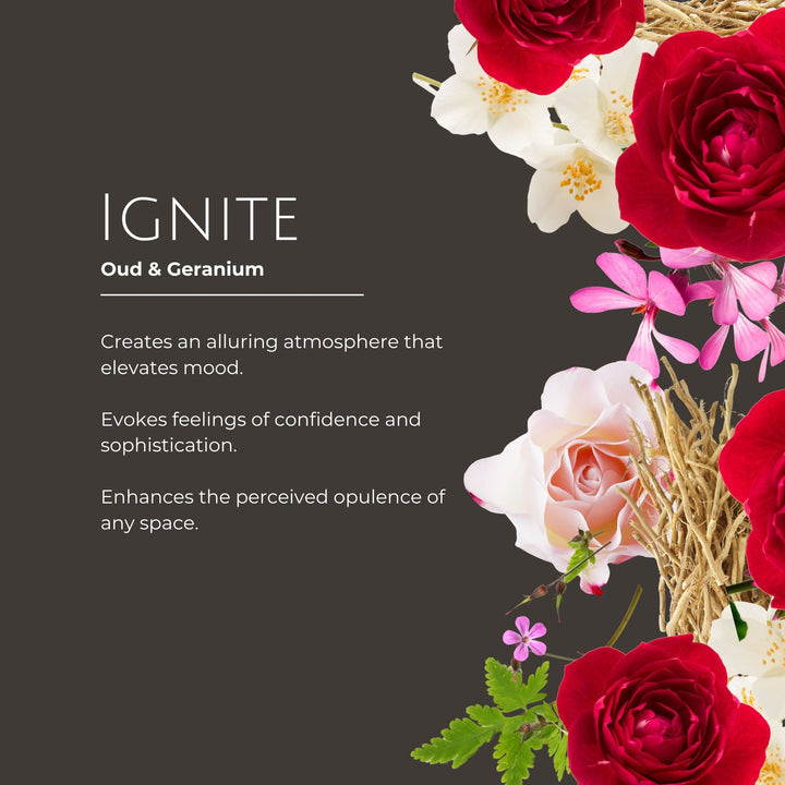 Ignite Luxury Oud & Geranium Reed Diffuser
