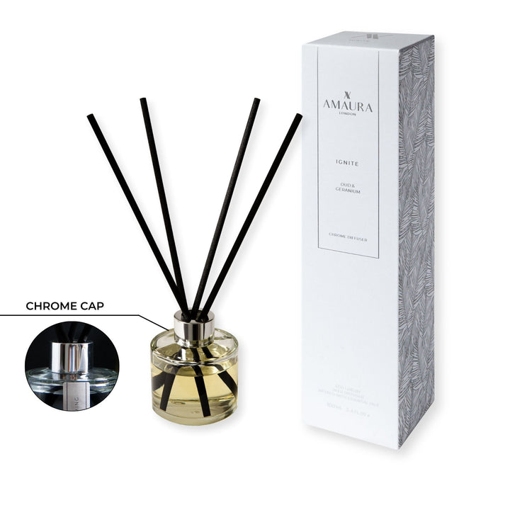 Ignite Luxury Oud & Geranium Reed Diffuser