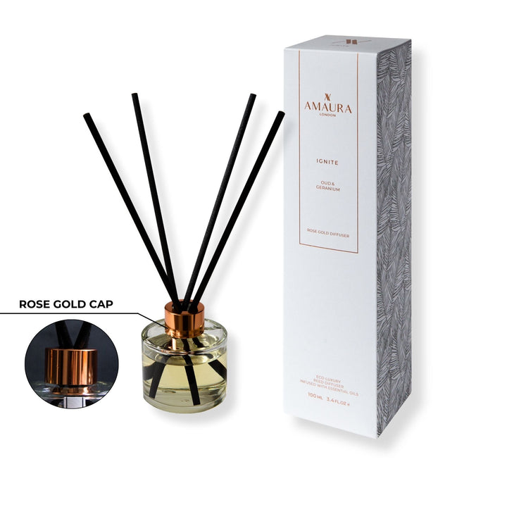 Ignite Luxury Oud & Geranium Reed Diffuser