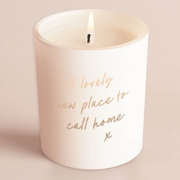 Glow-Through Candle for a New Home