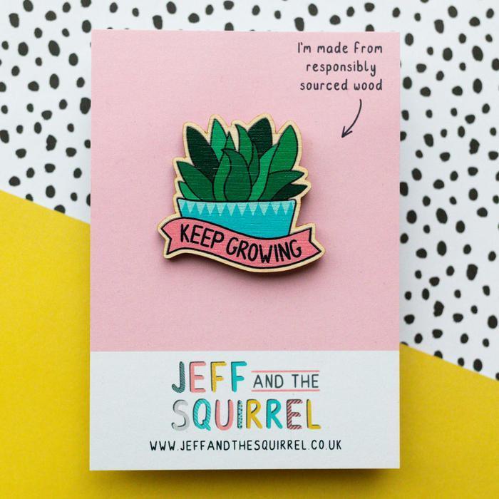 Keep Growing Eco Pin Badge