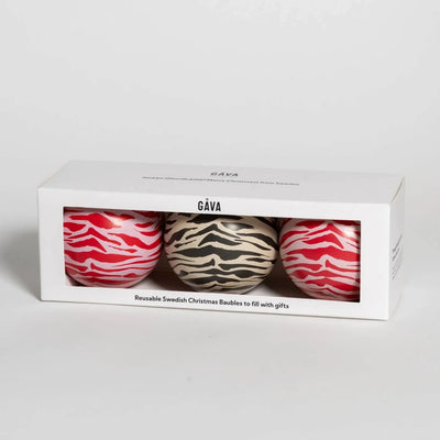Scandi Bauble Trio with Chocolate Truffles