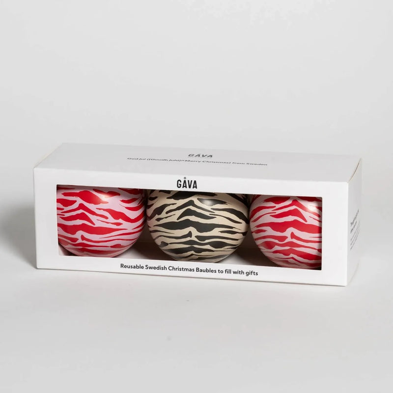 Scandi Bauble Trio with Chocolate Truffles