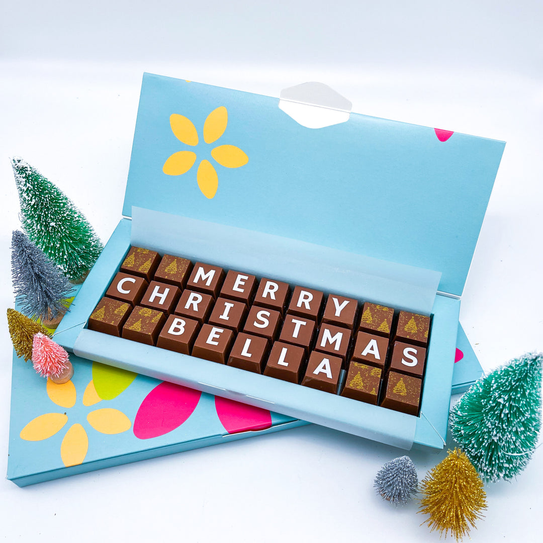 Personalised Merry Christmas Chocolates