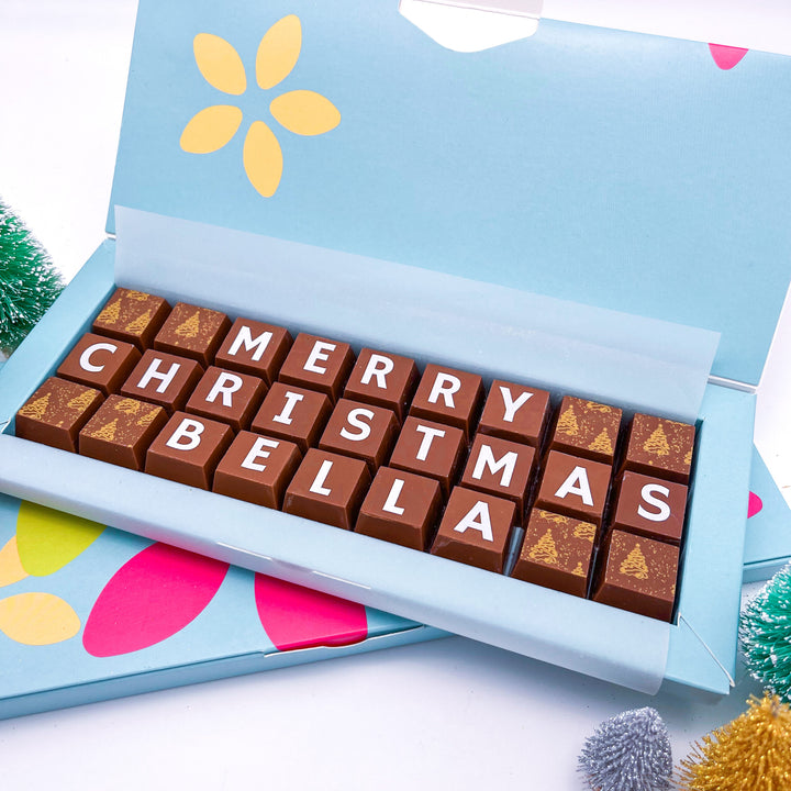 Personalised Christmas Chocolate Treats