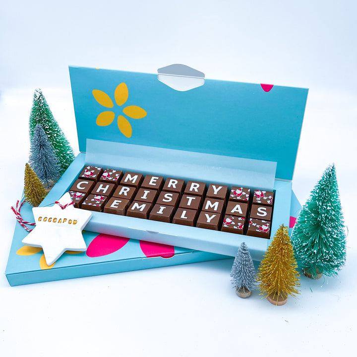 Personalised Merry Christmas Chocolates