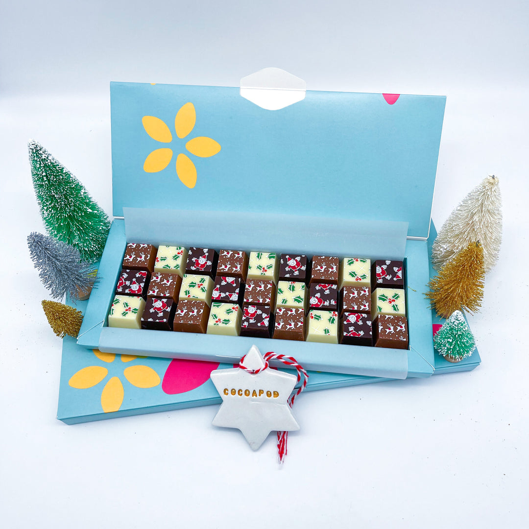 Festive Mosaic Christmas Chocolate Selection