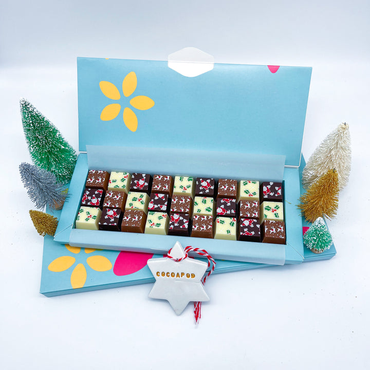 Festive Mosaic Christmas Chocolate Selection