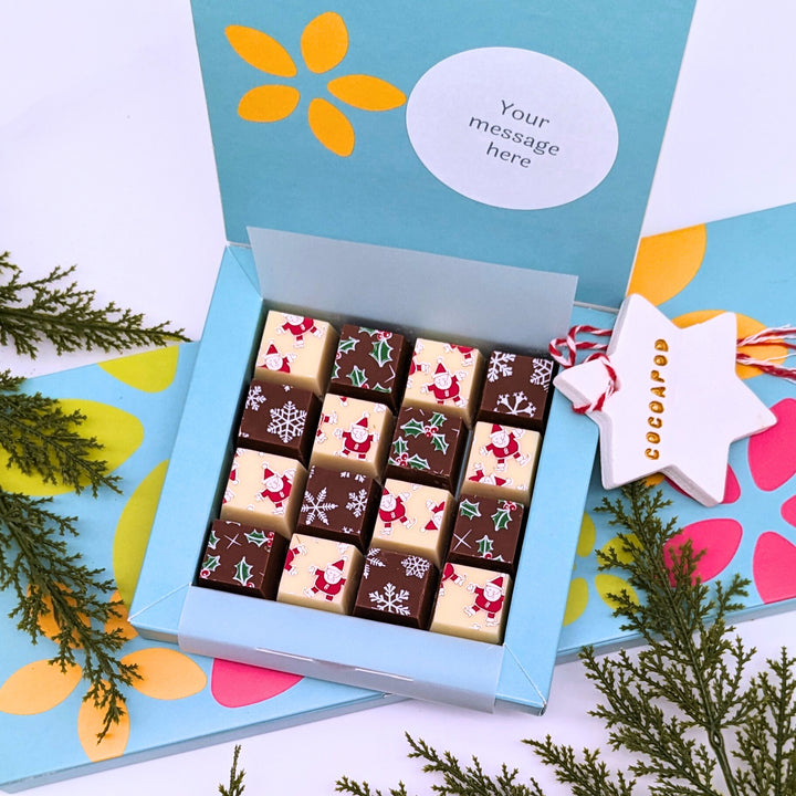 Personalised Christmas Mosaic Chocolates