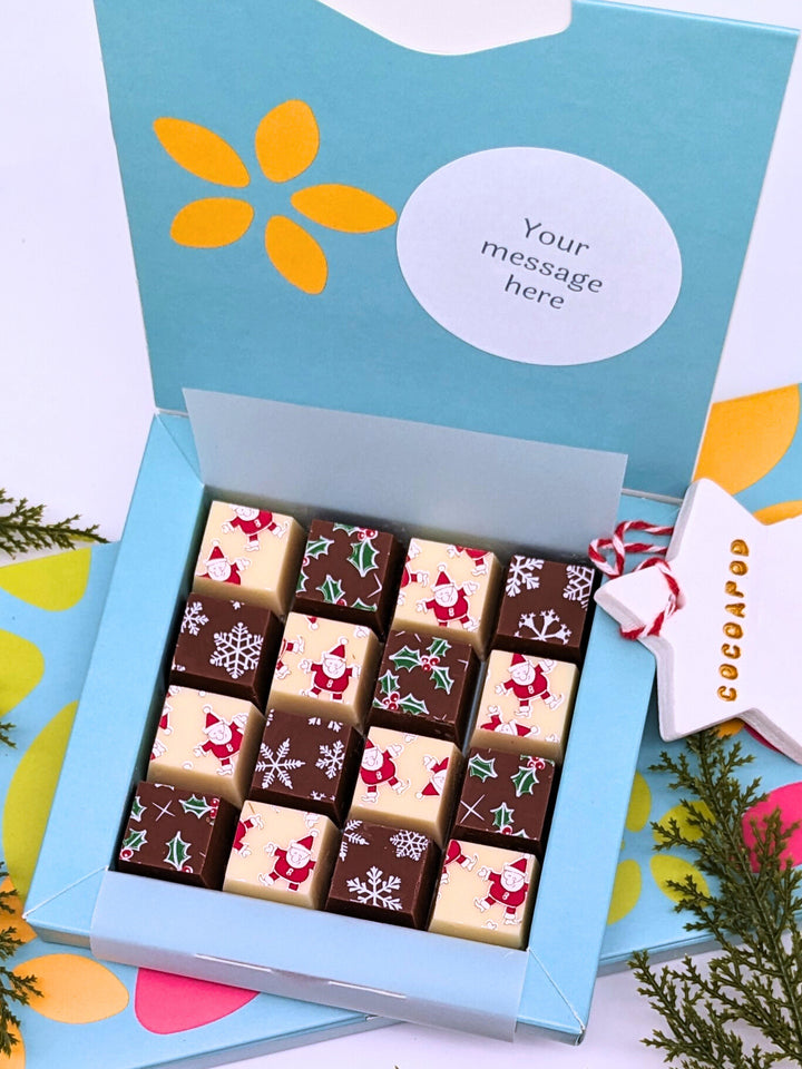 Personalised Christmas Mosaic Chocolates