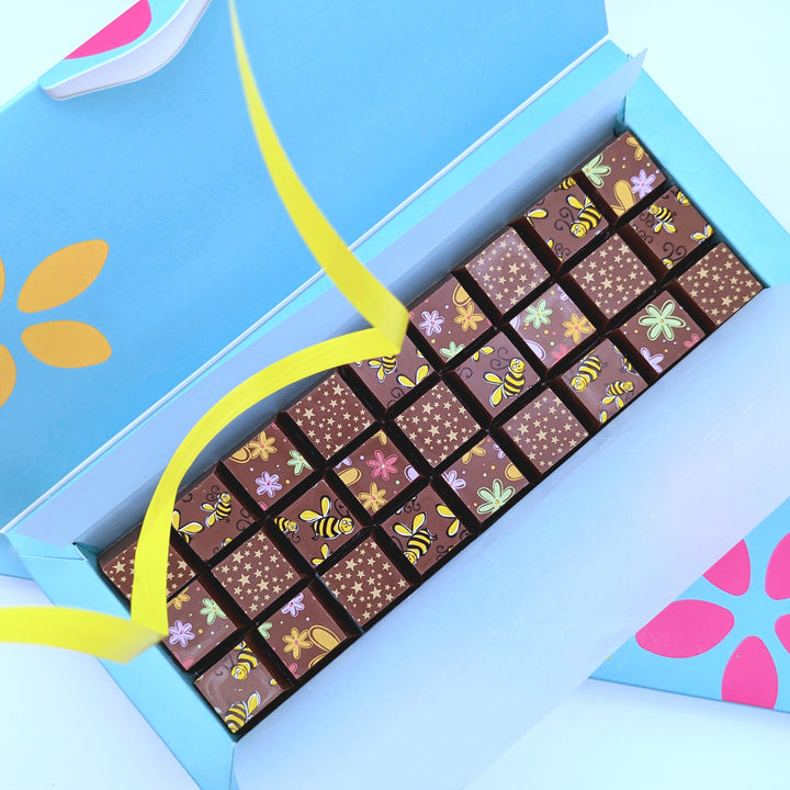 Charming Bee & Flower Chocolate Box