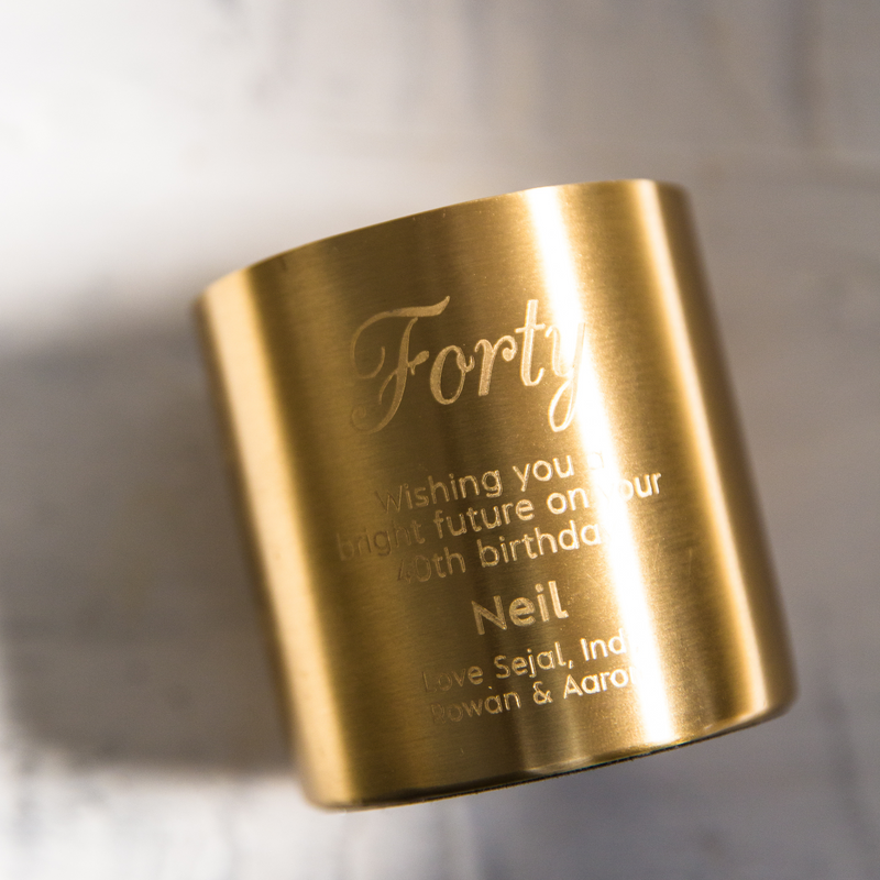 Personalised Engraved Candle