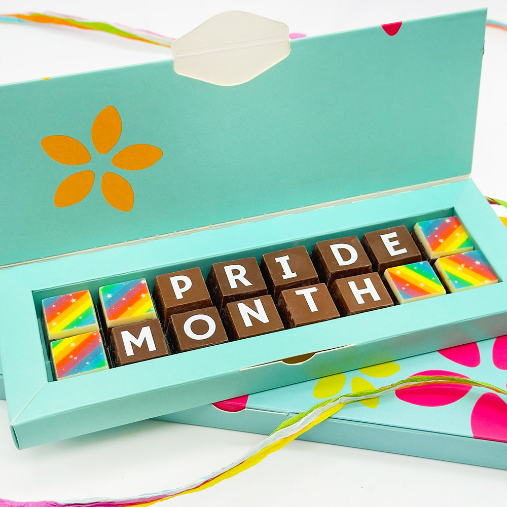 Pride Month Rainbow Chocolate Gift Box
